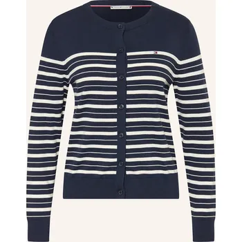 Dámský svetr Tommy Hilfiger Dámský Pletený Kardigan, tmavě modrá / režná, 42