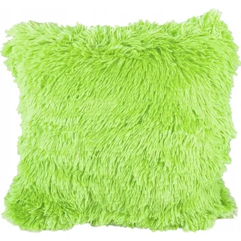 Povlak na dekorativní polštářek Dekorační povlak na polštář Jaśka chlupatý na zip 40x40 Růžový