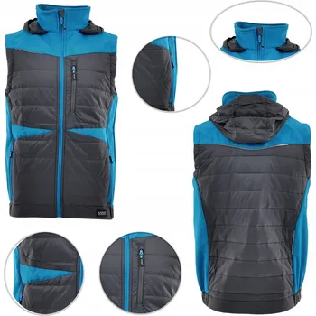 Pánská vesta COMFORT PLUS SARA HYBRID IZOLOVANÁ VESTA petrolejová velikost vel.