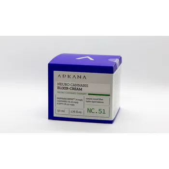 Pleťový krém Víceúčelový krém na obličej Arkana Neuro Cannabis Therapy pro denní použití 50 ml