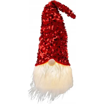 Vánoční dekorace Skřítek vánoční figurka LED dekorace 30 cm