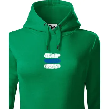 Dámská mikina Dámská mikina Turistická značka - modrá, Barva Zelená, Velikost S, Canvas Dámská mikina Bezvatriko.cz 2079