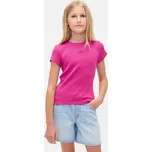 GAP Dívčí Dětské žebrované tričko s logem 817681-02 Velikost: M Tričko zdarma při nákupu nad 3000,-!