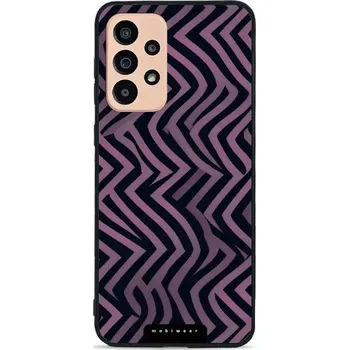 Pouzdro na mobilní telefon Lesklý kryt Mobiwear Glossy - Samsung Galaxy A33 5G - GA55G Fialové klikyháky (Prémiové lesklé pouzdro, obal, kryt Mobiwear Glossy na mobil Samsung Galaxy A33 5G - GA55G Fialové klikyháky, materiál Plast + TPU silikon - krytí po všech stranách,)
