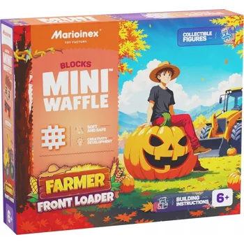 ostatní stavebnice Marioinex stavebnice WAFFLE mini FARMER - Bagr, 50 dílků
