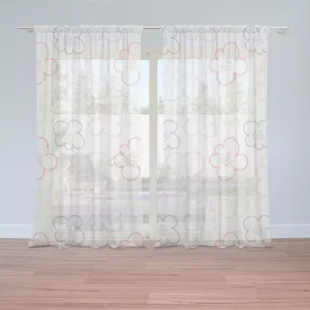 Záclona Sablio Záclony Dětské kvítí: 2ks 150x250cm