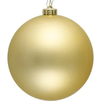 Vánoční ozdoba Vánoční ozdoba koule plastová Ø 15 cm matná zlatá