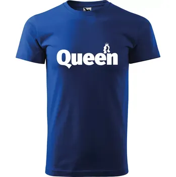 Sablio Tričko s potiskem Queen - modré 5XL