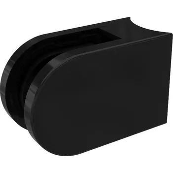 Zábradlí Držák skla AbP typ 4, 45x63 mm, černá 8 mm, Kulatý průměr 42,4 mm