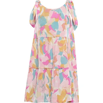 Dětská móda Alpine Pro Areno Dívčí letní šaty KSKE157 krémová 116-122