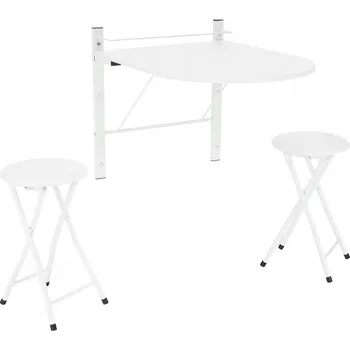 Jídelní set Sada kulatý stolu 80 x 60 cm + 2 kusů Kondela