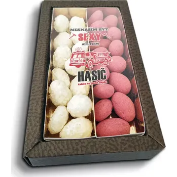 Čokoláda Sablio Mandle v čokoládě Nesnáším být sexy, ale jsem hasič - 2x 80g