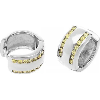 Souprava šperků MPM Dámské ocelové nerezové náušnice 6529 - stříbrné barvy