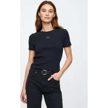 Dámské tričko GAP Dámské Crop tričko s logem 637782-00 Velikost: XS Tričko zdarma při nákupu nad 3000,-!