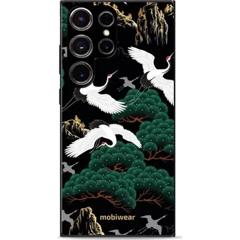 Telefonní příslušenství Lesklý kryt Mobiwear Glossy - Samsung Galaxy S23 Ultra - G042G - Jeřábi (Prémiové lesklé pouzdro, obal, kryt Mobiwear Glossy na mobil Samsung Galaxy S23 Ultra - G042G - Jeřábi, materiál Plast + TPU silikon - krytí po všech stranách, neošoupatelný potisk,)