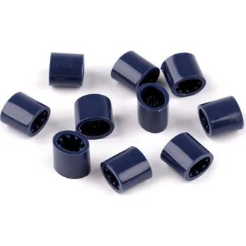 Náramek Brzdička / spojka na festivalové náramky 7x9 mm, malé, 5 modrá tmavá
