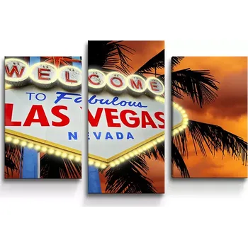 Obraz Sablio Obraz - 3-dílný Fabulous Las Vegas - 75x50 cm