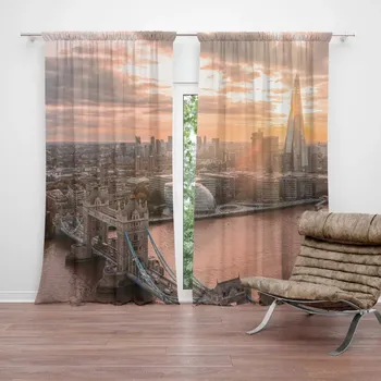 Závěs Sablio Závěs Londýn City of London: 2ks 140x250cm