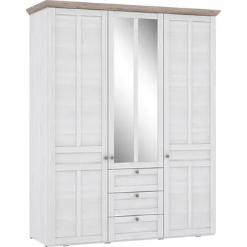 Šatní skříň Skříň se zásuvkami 160 Iloppa - Forte Dub Nelson / Dub Sněžný 155x192.6 cm