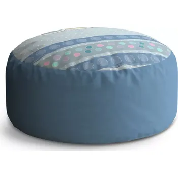 Taburet Sablio Taburet Circle Plyšáčci: 38x48 cm