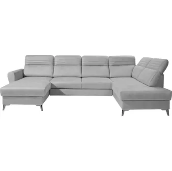 Sedací souprava Pravostranná rohová sedací souprava Calabria I s rozkládací funkcí typu delfín a dvěma úložnými prostory na lůžkoviny - Meblar castel 82 348x100 cm