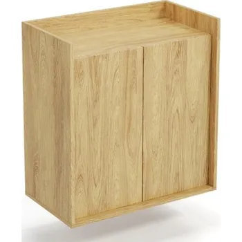 Komoda Dvoukřídlá skříňka do studentského pokoje Mobius - Halmar Hikora naturalna 78x83 cm
