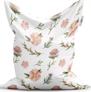 Sedací pytel Sablio Sedací vak Malované květy - 150x100 cm