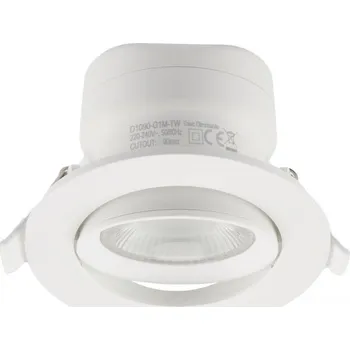 Koupelnové svítidlo LIGHT IMPRESSIONS Deko-Light vestavné bodové svítidlo - Surtur Tilt 83, 9 W, DTW, 1800-2700 K, bílá - LIGHT IMPRESSIONS IMPR 565461