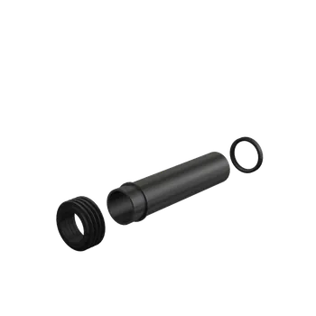 Instalatérský materiál ALCA Dopojení k závěsnému WC s vrapovou vložkou, Ø 45 mm, délka 200 mm, PP, černá M901