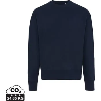 Pánská mikina Mikina IQONIQ Kruger relaxed fit z recykl. bavlny - Námořní Modř / S