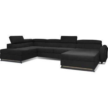 Sedací souprava Pravostranná rohová sedací souprava Josette s rozkládací funkcí typu delfín a 2 úložnými prostory - ELTAP matt velvet 99 360x92 cm