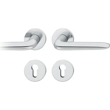 Dveřní kování Kování FSB 12 1292 ASL Aluminium Pure, Bez rozety/otvoru pro klíč, klika / klika