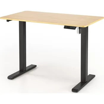 Psací stůl Psací stůl B53 s funkcí nastavení výšky, zlatý dub / černá - Halmar 105x73-118 cm