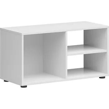 Televizní stolek TV stolek do obývacího pokoje Neno - Black Red White - BRW Bílá 80x42 cm