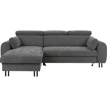 Sedací souprava Levostranná rohová sedačka Porto s funkcí spaní typu delfín a úložným prostorem - Meblar barrel 90 252x98 cm