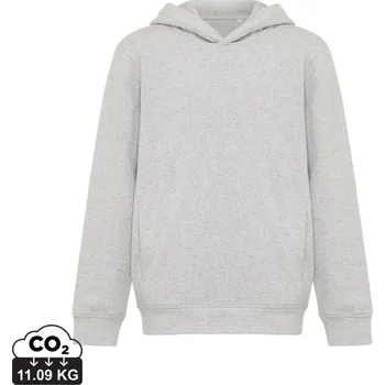 Pánská mikina Dětská mikina s bočními kapsami IQONIQ Yengo z rec. bavlny - Light Heather Grey / 910