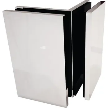 Sprchové dveře LEA - rohový úchyt, sklo/sklo 90°, chrom leštěný/nerez Chrom leštěný