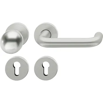 Stavební výplň Kování FSB 12 1070 ASL Eloxovaný hliník, klika / koule, Cylindrická vložka