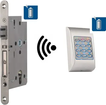 Dveřní kování Elektrický zámek Ülock-B + Numerická klávesnice na baterii, IP65