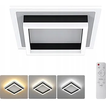 LED Stropní Svítidlo Plafon ČERNÉ Čtvercové Moderní 24W 6500K