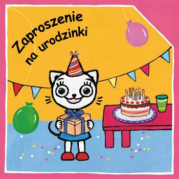 Pozvánka POZVÁNKY NA DĚTSKOU NAROZENINOVOU OSLAVU Kicia Kocia - 10 ks + OBÁLKY DÁREK