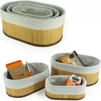 Příslušenství pro čtečku elektronické knihy Stylová sada bambusových košíků