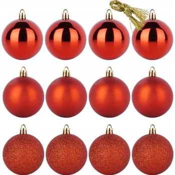 Vánoční dekorace Vánoční koule ozdob 6 cm 12 ks