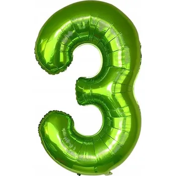 Balónek BALÓNEK ČÍSLICE ČÍSLO 3 NAROZENINY VÝROČÍ VELKÝ 75 CM