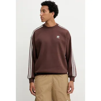 Pánské oblečení Mikina adidas Originals Oversize Crew KA0469 hnědá 88X, vel. XL