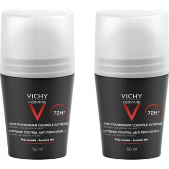 Vichy Homme Antiperspirant kuličkový ochrana až 72 hodin 50ml x2 SADA (2 kusy)