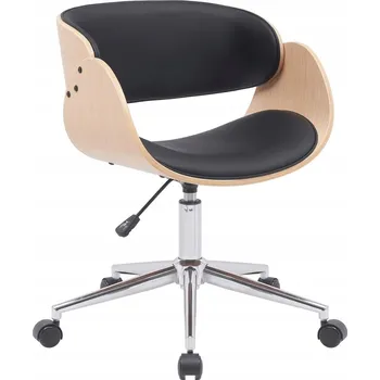 Kancelářské křeslo Janon - černá/světlý ořech