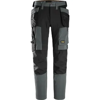 Pánské kalhoty Pánské pracovní kalhoty Snickers pružné kalhoty s kapsami 6218 šedé, velikost 58