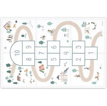 Hrací deka Play&Go TILOO Oboustranná Pěnová Podložka 3v1 Hopscotch 120x180cm