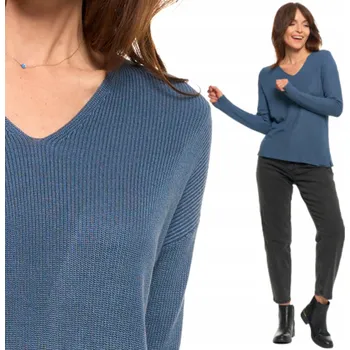 Dámský svetr Dámský tenký svetr klasického střihu s dlouhým rukávem MORAJ 3XL